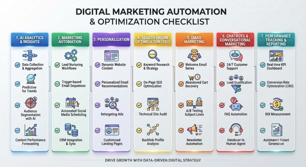 : AI in Digital Marketing implementation checklist