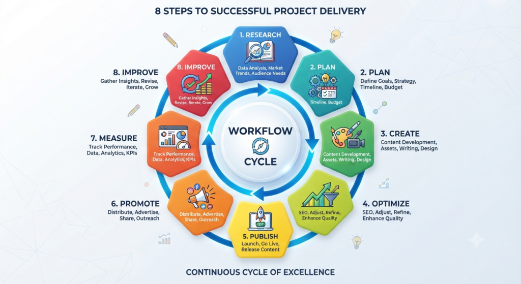 Content Marketing Strategy workflow process