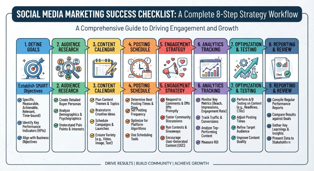 Social Media Marketing implementation checklist